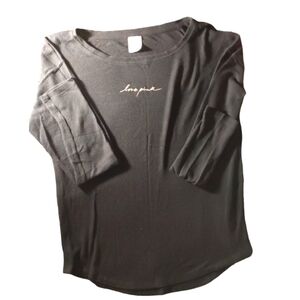 Pink Long Sleeve Shirt Love Pink Size M